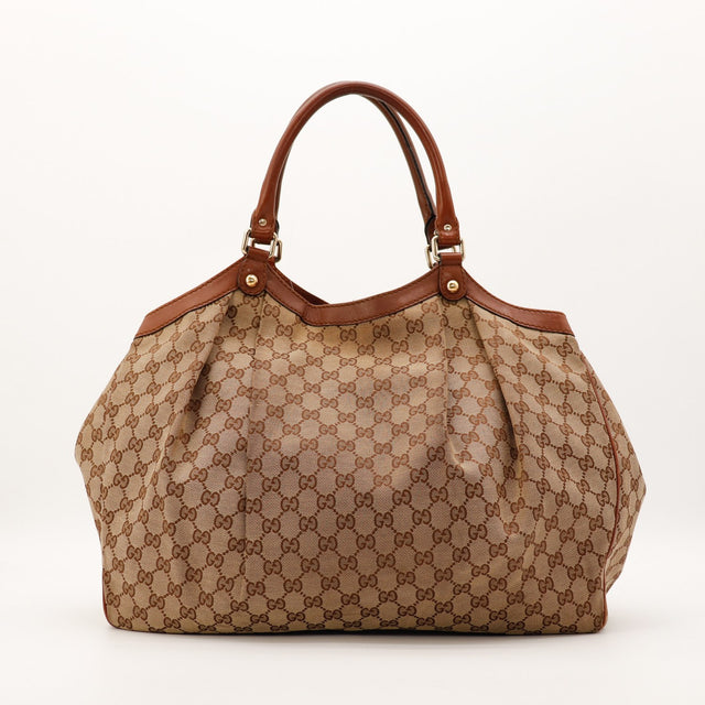 Sac Gucci Sukey vue arrière toile monogrammée — AMANA Vintage