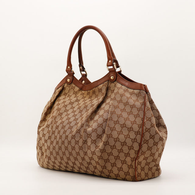 Sac Gucci Sukey vue de trois quarts occasion authentique — AMANA Vintage