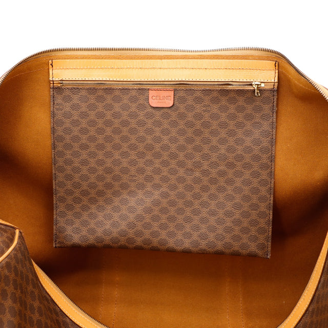 Intérieur doublure textile sac de voyage Céline Macadam occasion authentique — AMANA Vintage