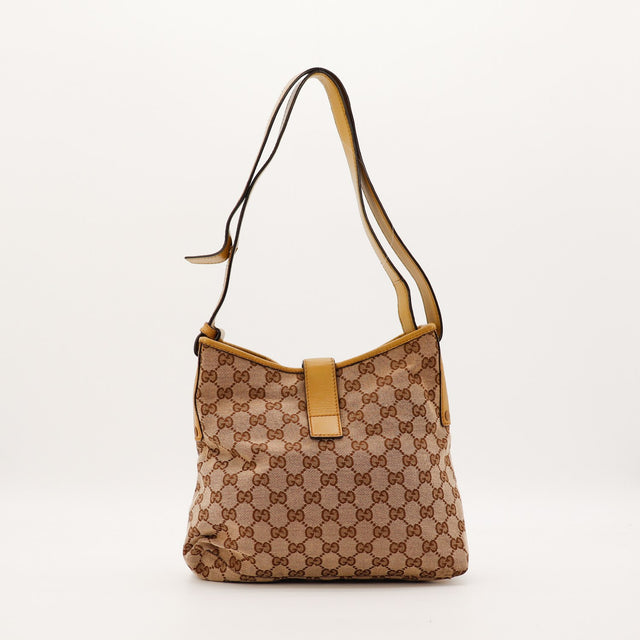 Sac Gucci Hobo Bamboo vue arrière toile monogrammée occasion authentique — AMANA Vintage