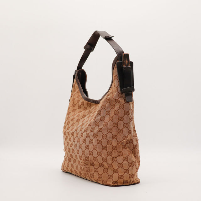 Sac Gucci Hobo profil avec anse cuir occasion authentique — AMANA Vintage