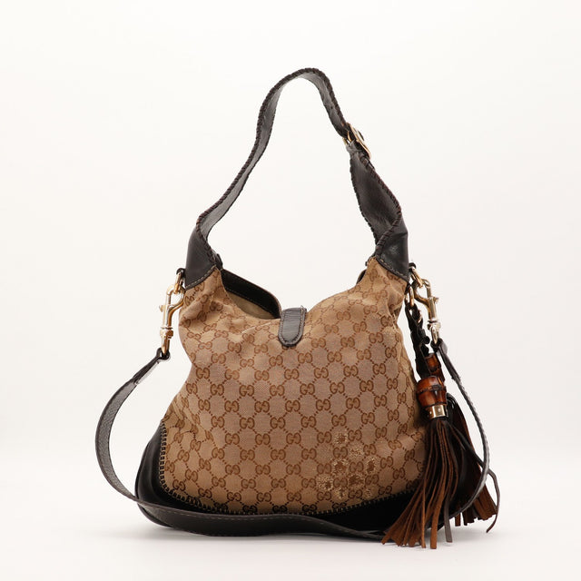 Sac Gucci New Jackie pampille bambou vue arrière occasion authentique — AMANA Vintage