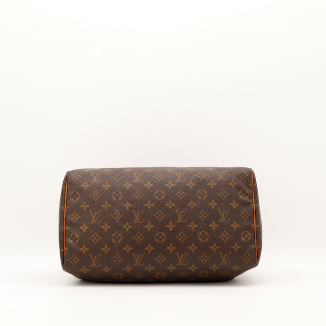 Vue du dessous Louis Vuitton Speedy 35 fond toile monogramme — AMANA Vintage
