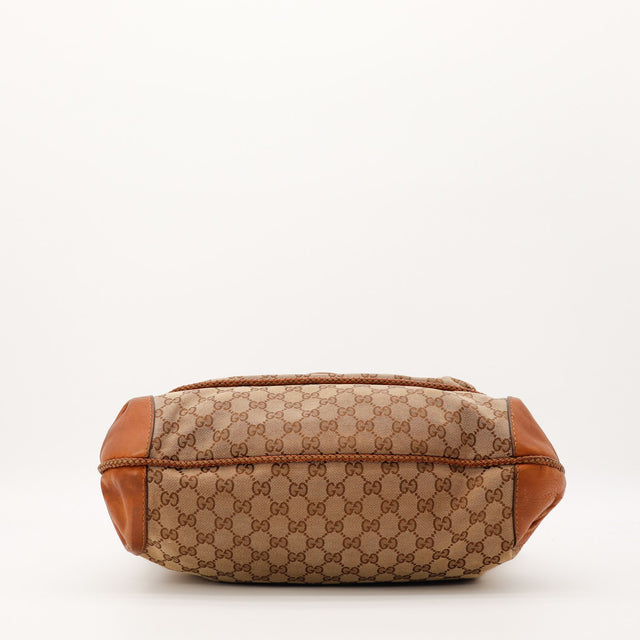 Sac Gucci Hobo vue du fond toile monogrammée occasion authentique — AMANA Vintage