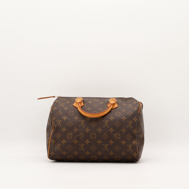 Louis Vuitton Speedy 30 vue de dos toile monogramme authentique — AMANA Vintage