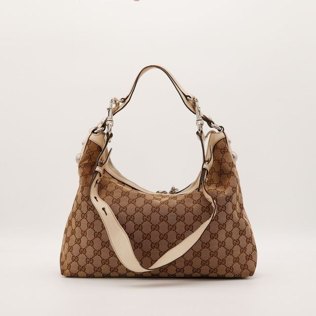 Sac Gucci Hobo Horsebit anse cuir vue arrière occasion authentique — AMANA Vintage