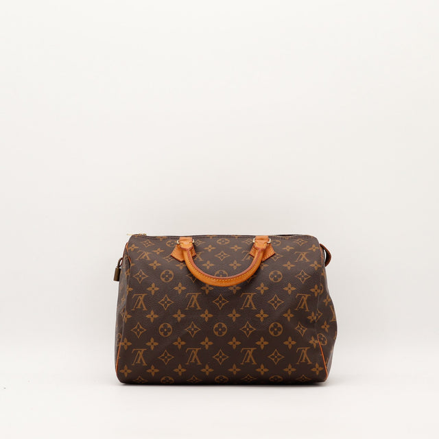 Louis Vuitton Speedy 30 vue de dos Toile Monogram occasion authentique — AMANA Vintage