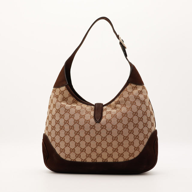 Sac Gucci New Jackie face arrière toile monogrammée occasion authentique — AMANA Vintage