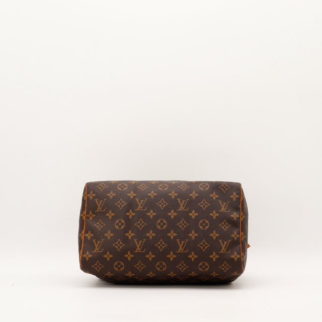 Intérieur Louis Vuitton Speedy 30 doublure textile marron propre — AMANA Vintage
