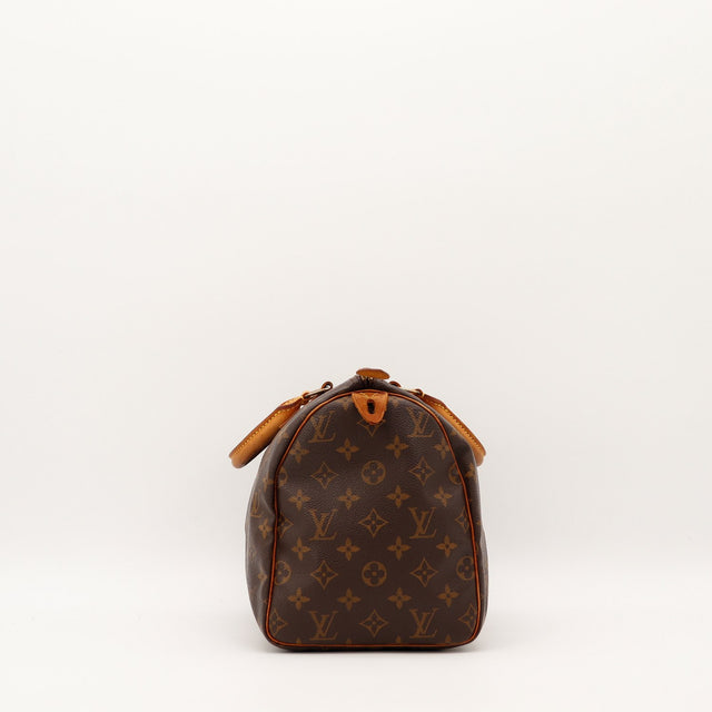 Louis Vuitton Speedy 30 vue de côté gauche toile monogram — AMANA Vintage