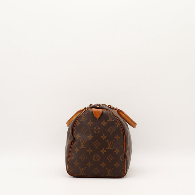 Louis Vuitton Speedy 30 vue de côté droit toile monogram — AMANA Vintage
