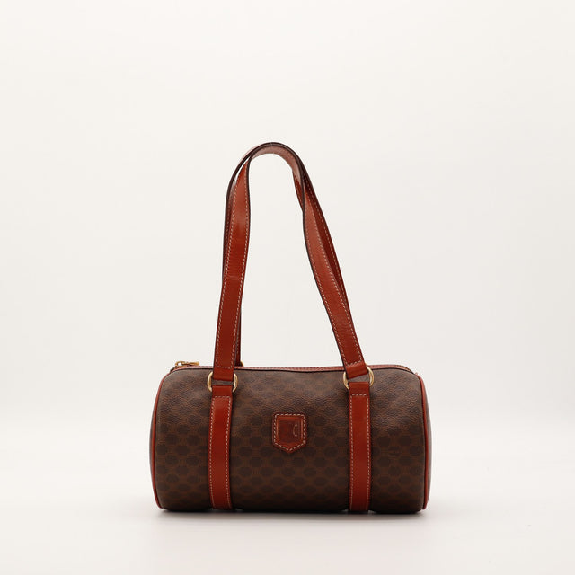 Sac Céline Papillon Macadam toile enduite marron vue de face occasion authentique — AMANA Vintage