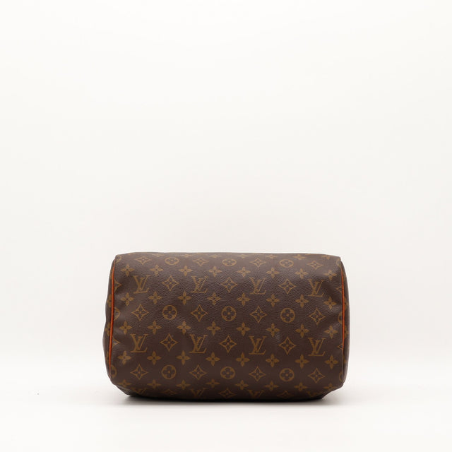 Fond du Speedy 35 Louis Vuitton Toile Monogramme vue du dessous — AMANA Vintage