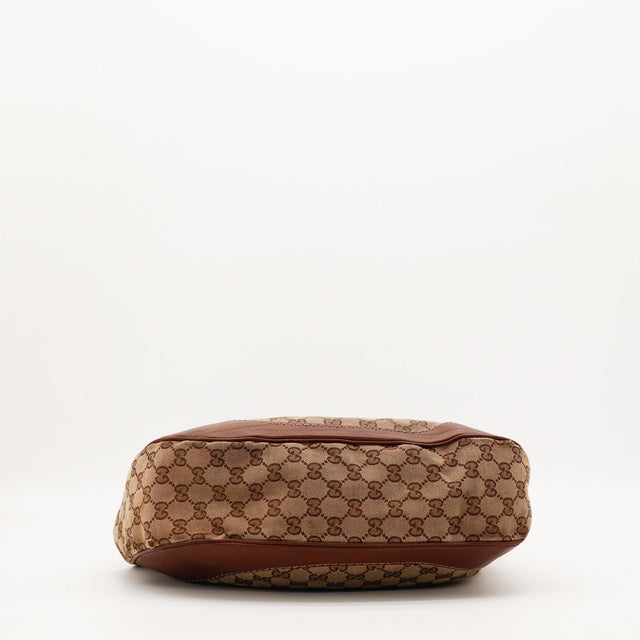Sac Gucci Hobo fond en toile monogrammée occasion authentique — AMANA Vintage