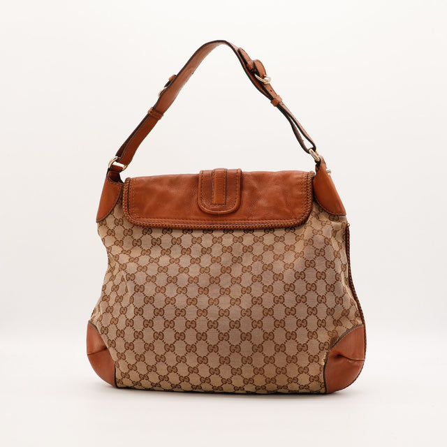 Sac Gucci Hobo toile monogrammée dos occasion authentique — AMANA Vintage