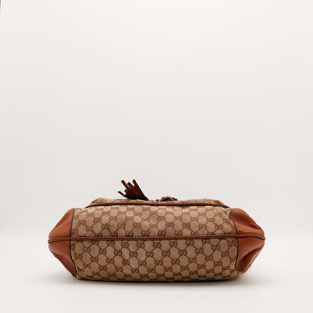 Sac Gucci Hobo vue de dessous toile monogrammée — AMANA Vintage