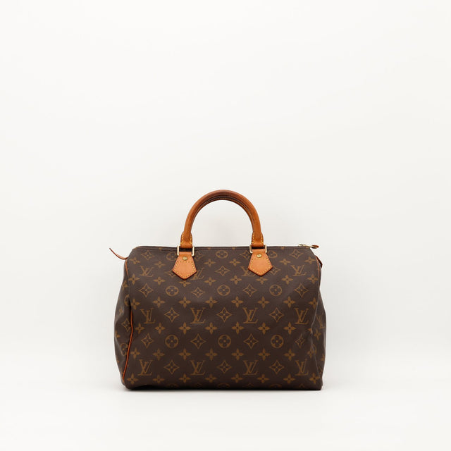 Sac Louis Vuitton Speedy 30 toile Monogram vue de face occasion authentique — AMANA Vintage