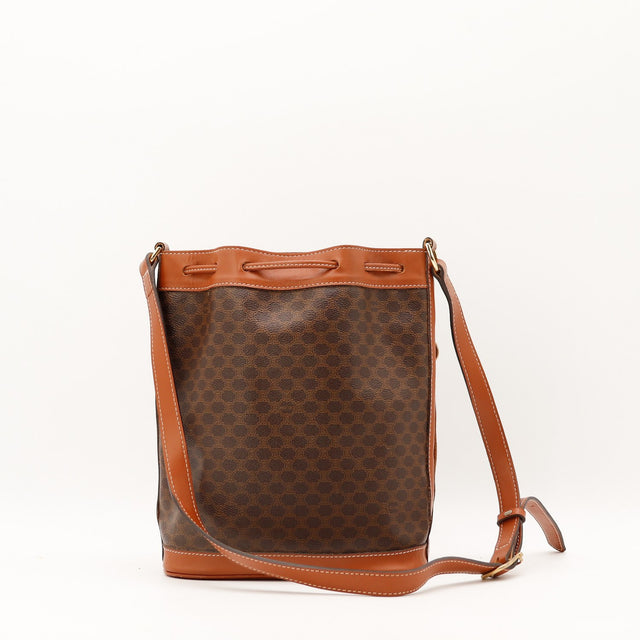 Sac seau Céline Macadam vue de côté occasion authentique — AMANA Vintage