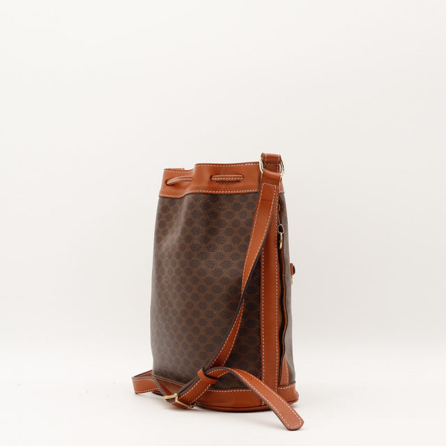 Intérieur du sac seau Céline Macadam doublure occasion authentique — AMANA Vintage