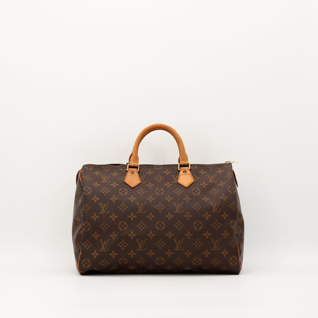 Sac Louis Vuitton Speedy 35 toile Monogram vue de face occasion authentique — AMANA Vintage