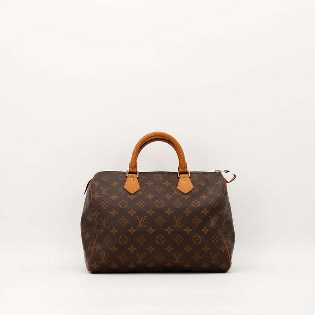 Sac Louis Vuitton Speedy 30 toile Monogram vue de face occasion authentique — AMANA Vintage