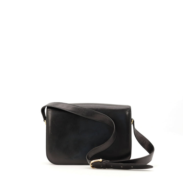 Sac Sulky Céline cuir box noir vue arrière occasion authentique — AMANA Vintage