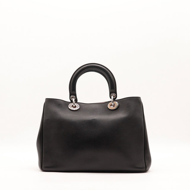 Sac Dior Diorissimo noir vue de côté occasion authentique — AMANA Vintage