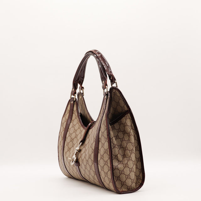 Sac Gucci Hobo toile monogrammée vue de dos occasion authentique — AMANA Vintage