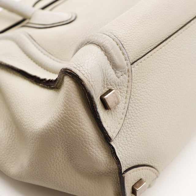 Détail coin inférieur Céline Luggage Mini frottements bords usés — AMANA Vintage