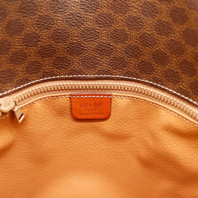 Intérieur sac Céline Macadam doublure toile propre étiquette Celine Paris — AMANA Vintage