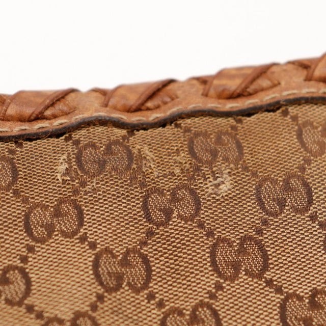 Detail bordure haute Gucci Tote Bag Bamboo — AMANA Vintage