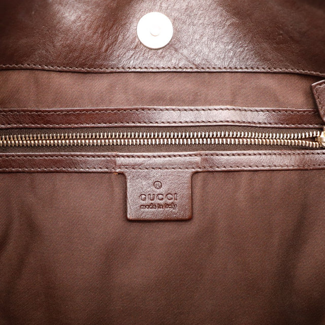 Intérieur Gucci Hobo GG plaque GUCCI made in Italy occasion authentique — AMANA Vintage