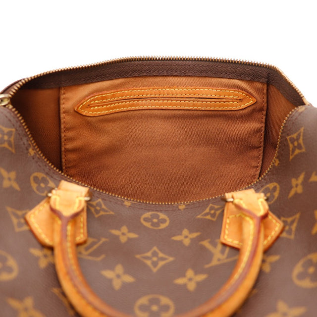 Intérieur Louis Vuitton Speedy 30 doublure textile marron propre — AMANA Vintage