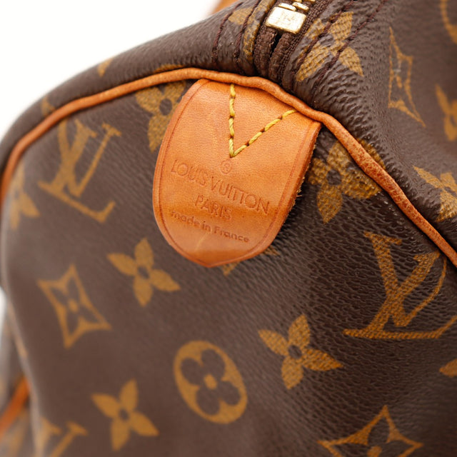 Vue dessus anses Louis Vuitton Speedy 30 Toile Monogram — AMANA Vintage