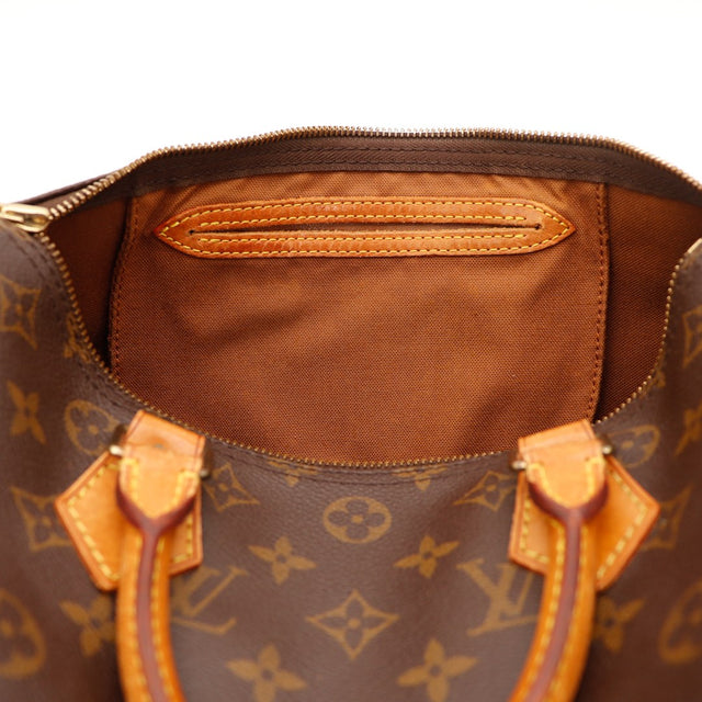 Intérieur Louis Vuitton Speedy 30 doublure marron poche intérieure — AMANA Vintage