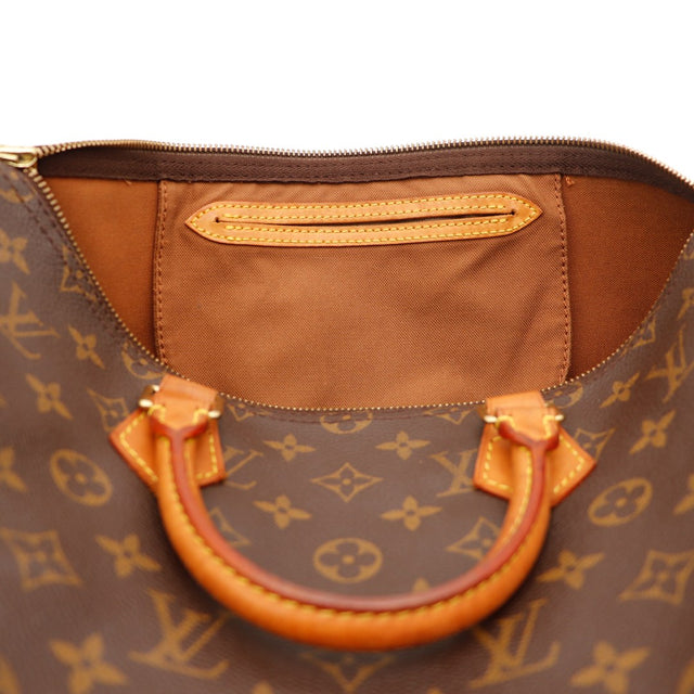 Intérieur Louis Vuitton Speedy 35 doublure textile marron propre — AMANA Vintage
