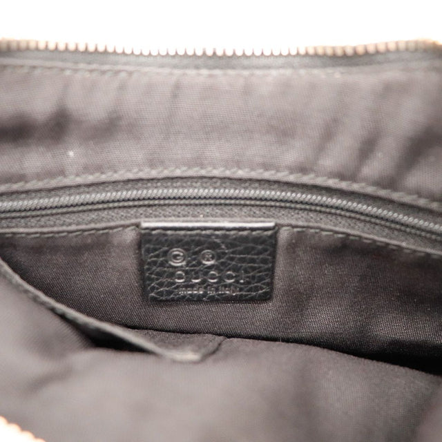 Intérieur doublure textile et étiquette Gucci Hobo D-Ring occasion authentique — AMANA Vintage