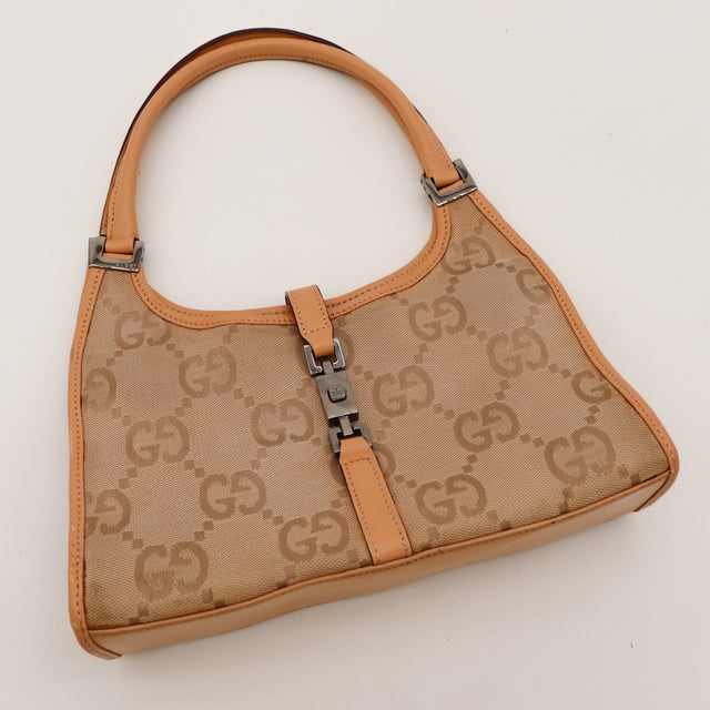 Sac Gucci Jackie vue de dessus anse en cuir occasion authentique — AMANA Vintage