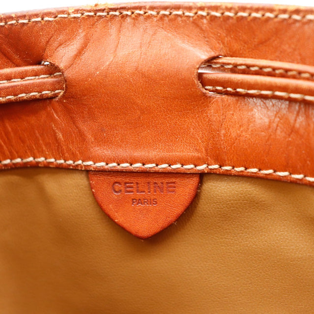 Detail cuir cordon de serrage Celine Macadam occasion authentique — AMANA Vintage
