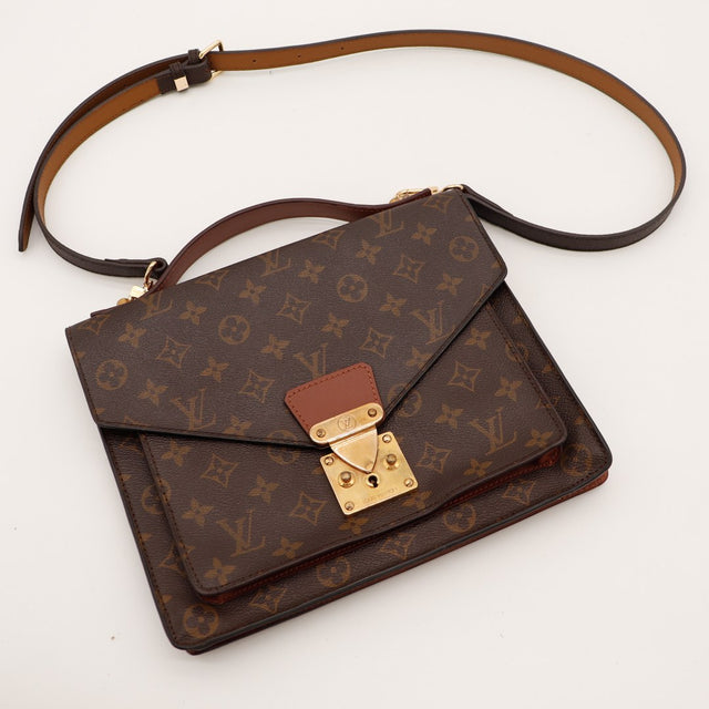 Sac Louis Vuitton Monceau 28 avec sa bandoulière réglable occasion authentique — AMANA Vintage