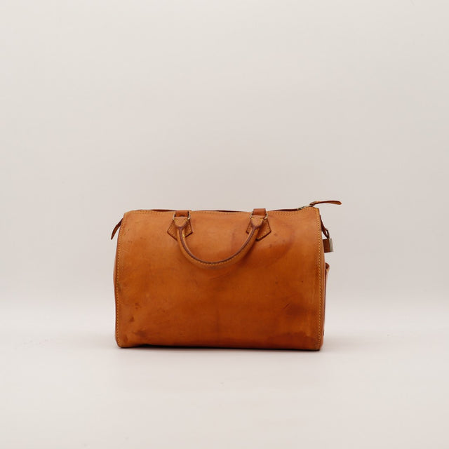 Dos du sac Louis Vuitton Speedy 30 cuir naturel occasion authentique — AMANA Vintage