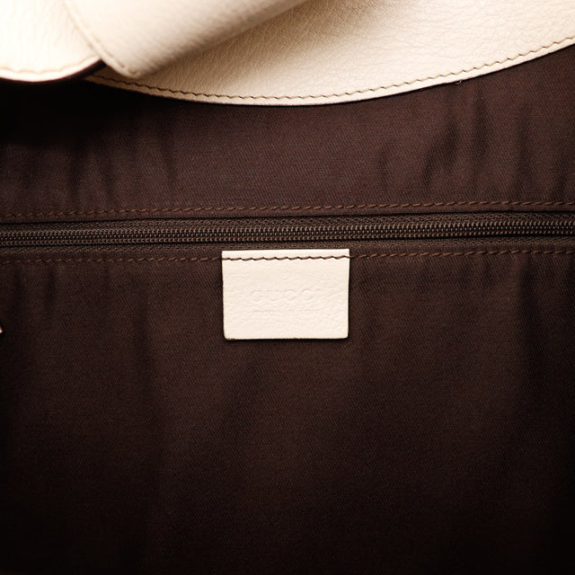 Intérieur doublure textile marron Gucci Hobo Web — AMANA Vintage