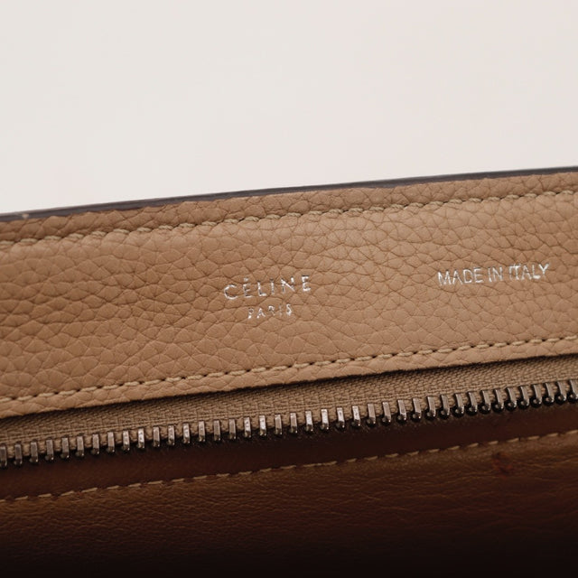 Détail des tranches et arêtes du sac Céline Trapèze Medium — AMANA Vintage
