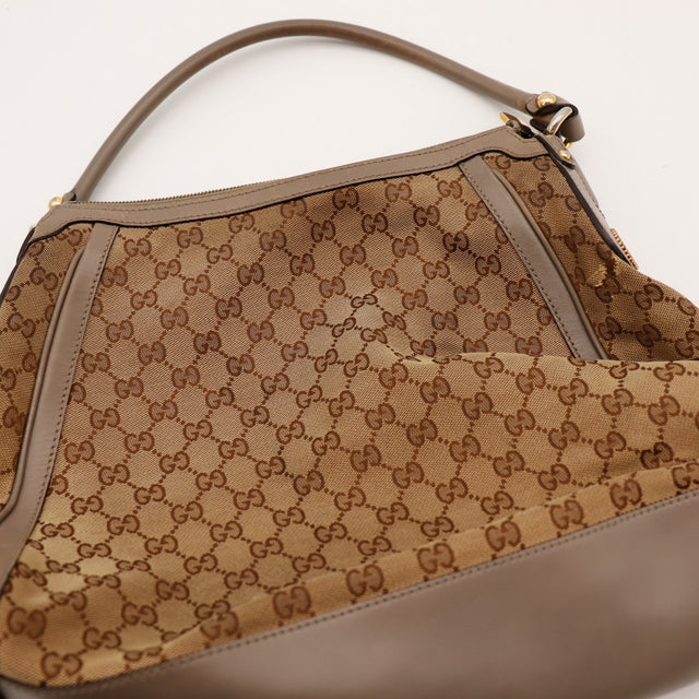 Sac Gucci Hobo détail toile monogrammée occasion authentique — AMANA Vintage