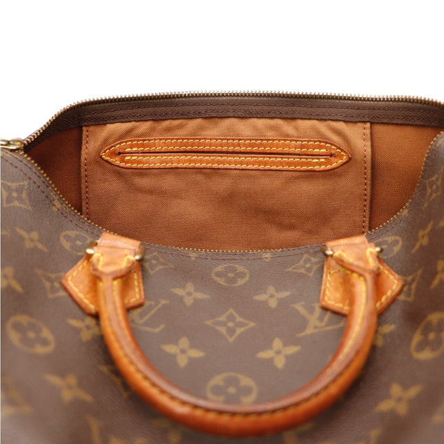 Vue du dessous Louis Vuitton Speedy 30 Toile Monogramme occasion authentique — AMANA Vintage