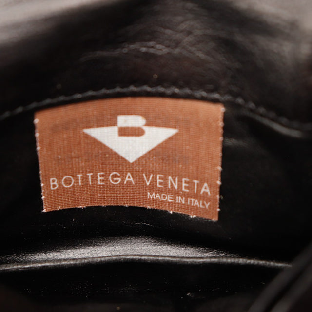 Étiquette Bottega Veneta Made in Italy portefeuille léopard occasion authentique — AMANA Vintage