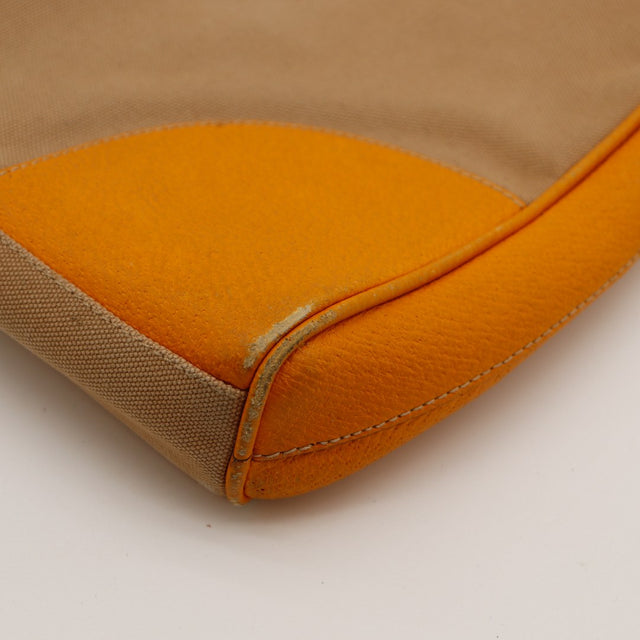 Détail bordure et frottements sac Prada toile et cuir — AMANA Vintage
