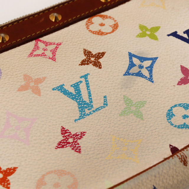 Détail toile Monogramme Multicolore Louis Vuitton et clous dorés — AMANA Vintage