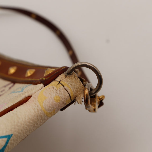 Détail anneau latéral et toile pochette Louis Vuitton Multicolore — AMANA Vintage