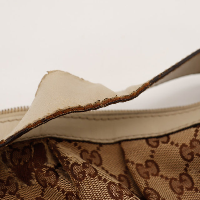 Détail cuir ivoire bordure supérieure Gucci Sukey — AMANA Vintage